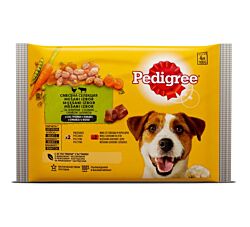 Pedigree Kesice za pse piletina i govedina 4 x 100 g
