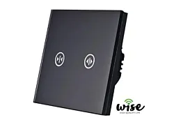 Wise Pametni prekidač za roletne/zavese W1-C201 - Crni