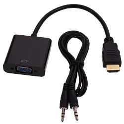 Fast Asia Adapter HDMI na VGA + Audio kabl 3,5 mm 310 - Crni