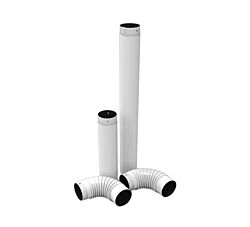 Alfa Plam Set dimnih cevi FI118 - Beli