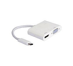 E Green Adapter USB 3.1 Tip C - HDMI+VGA m/f OST03616