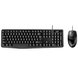 GENIUS Žična tastatura i miš KM-170 YU-SRB (Crna)