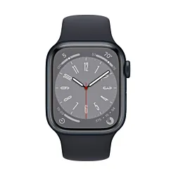Apple Watch S8 GPS 41mm Midnight Aluminium Case with Midnight Sport Band - Regular
