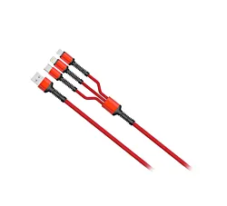 Moye USB Data kabl 3u1-Crveni