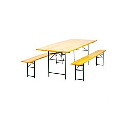 Green bay Baštenski set sto + 2 klupe 056025