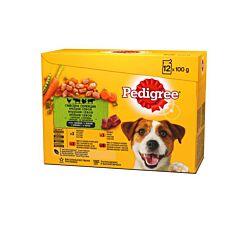 Pedigree Kesice za pse razni ukusi 12 x 100 g