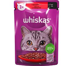 Whiskas kesica govedina u sosu 85 g
