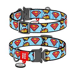 CLR WD Ogrlica za pse sa QR pasošem, Superman 23-35 cm A2202216