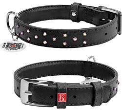 CLR WD Ogrlica za pse 30 -39 cm - Crna A2202529