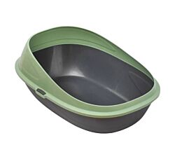PetMax Otvoreni toalet za mačke 59 cm x 39 cm x 23 cm Zeleni