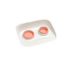 PETMAX Set dve činije 0,25l+0,3l Roze