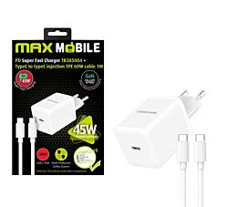 Maxmobi Kućni punjač 2U1 TR385004 45W