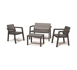 Keter Baštenska garnitura Emilly Patio bez jastuka - Grafit CU 246589