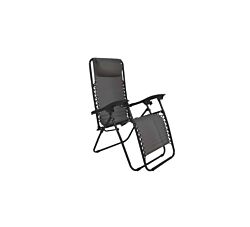 Stolica-ležaljka 162 cm x 64 cm x 110 cm - Siva 32-690000