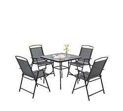 Lemon Baštenski set sto i sklopive stolice za 4 osobe 24-SA0122C