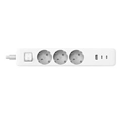 Xiaomi Produžni kabl sa 3 utičnice 20 W - Beli Power Strip 2C1A