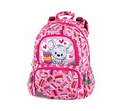 Pulse Anatomski ranac Happy Mouse - Roze
