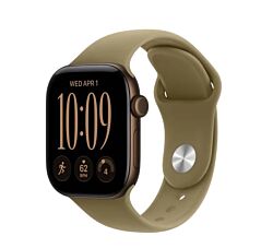 Apple Watch S12 GPS 42 mm Dark Bronze Aluminium Case with Olive Sport Band - S/M