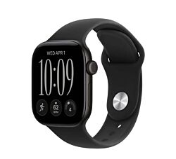 Apple Watch S12 Cellular 46 mm Black Aluminium Case with Black Sport Band - S/M