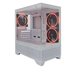 White Shark Kućište + 3 x Warp ventilatora - White