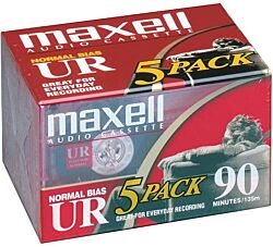 Maxell Audio-kaseta 5 komada UR90