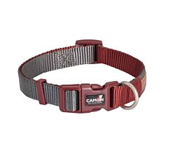 Camon Ogrlica za pse 30 cm - 40 cm - Sivo-Crvena A2203547