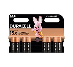 Duracell Alkalna baterija AA Duralock - 8/1