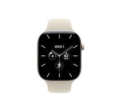 Apple Watch S12 Cellular 42 mm Pearl White Ceramic Case with Sand Sport Band - S/M