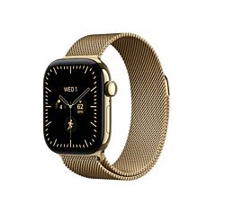 Apple Watch S12 Cellular 46 mm Radiant Gold Titanium Case with Radiant Gold Milanese Loop - S/M