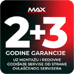 MAX klime produžena garancija 2+3 godine